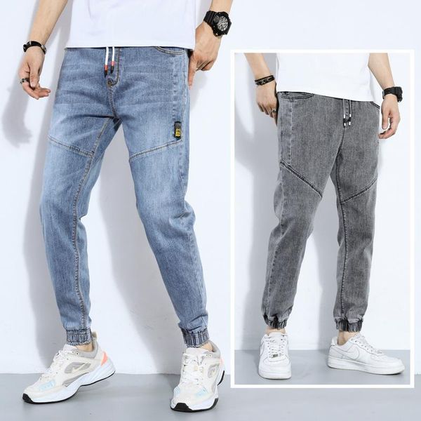 spring fashion casual washing vintage teenagers thin jeans pants men loose harem pants male1, Blue
spring fashion casual washing vintage teenagers thin jeans pants men loose harem pants male1, Blue