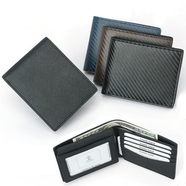 carbon fiber pattern wallets men leather wallet rfid casual two fold women luxury purse multi-card change pocket short men clip1, Red;black
carbon fiber pattern wallets men leather wallet rfid casual two fold women luxury purse multi-card change pocket short men clip1, Red;black