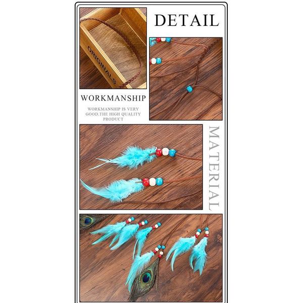 haimeikang india splice peacock feather headband feather headband women bohemian headdress adjustable hair accessories haimeika jllhfk
haimeikang india splice peacock feather headband feather headband women bohemian headdress adjustable hair accessories haimeika jllhfk