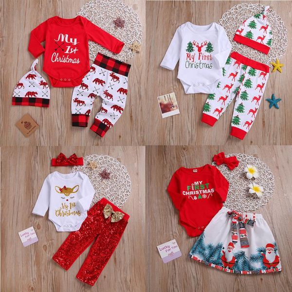 christmas baby girl clothes newborn my first christmas romper reindeer sequin pant dress headband toddler kids 3pcs clothing set, White
christmas baby girl clothes newborn my first christmas romper reindeer sequin pant dress headband toddler kids 3pcs clothing set, White
