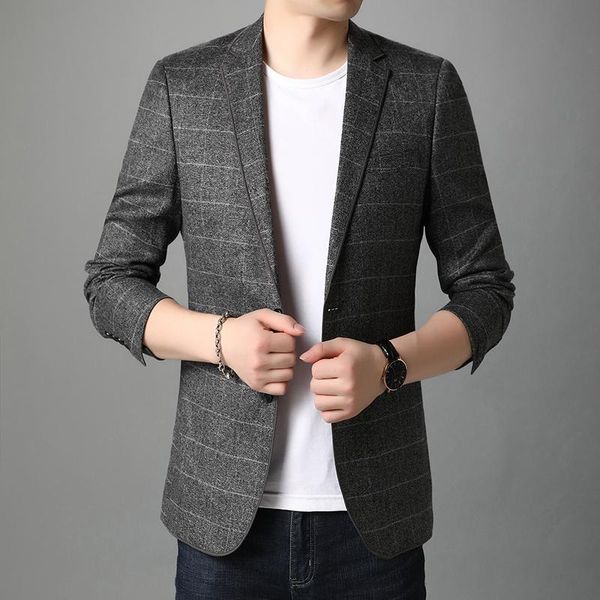 new mens blazers slim fit suits for men business formal blazer mens wedding suit jackets male fashion plaid blazer jacket, White;black
new mens blazers slim fit suits for men business formal blazer mens wedding suit jackets male fashion plaid blazer jacket, White;black