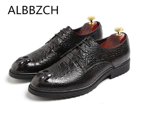 крокодил pattern derby мужской обувь из натуральной кожи классического платья обуви мужского люкс бизнес отдых управление карьер работа люди, Black
крокодил pattern derby мужской обувь из натуральной кожи классического платья обуви мужского люкс бизнес отдых управление карьер работа люди, Black
