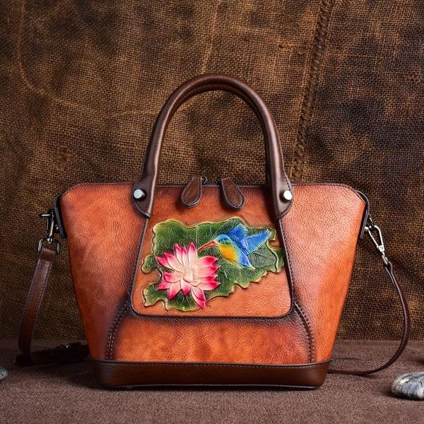 2020 first layer cowhide handle bag brush color handbag female flower retro women shoulder messenger genuine leather bags
2020 first layer cowhide handle bag brush color handbag female flower retro women shoulder messenger genuine leather bags