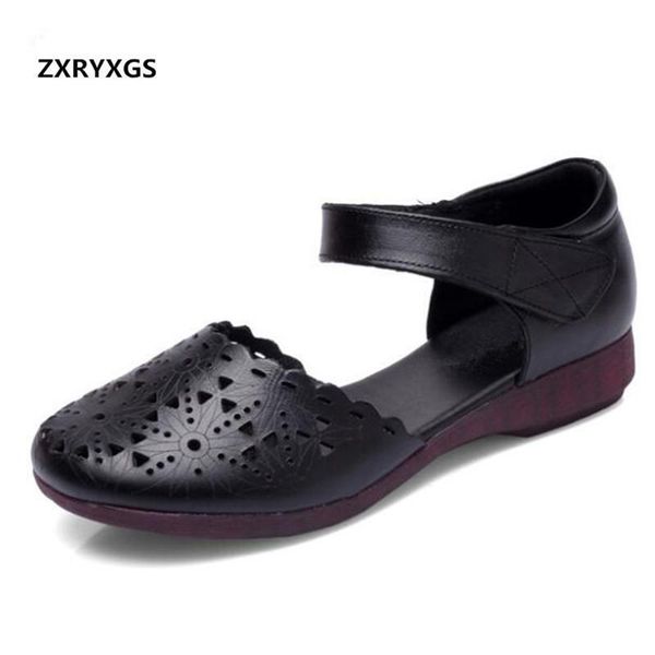 zxryxgs brand shoes woman elegant comfort hollow cow leather sandals 2020 new round toe summer fashion sandals flat casual shoes, Black
zxryxgs brand shoes woman elegant comfort hollow cow leather sandals 2020 new round toe summer fashion sandals flat casual shoes, Black