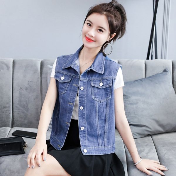spring summer and autumn 2020 denim women's vest vest large small red waistcoat fashion waistcoat hpetw, White;black
spring summer and autumn 2020 denim women's vest vest large small red waistcoat fashion waistcoat hpetw, White;black