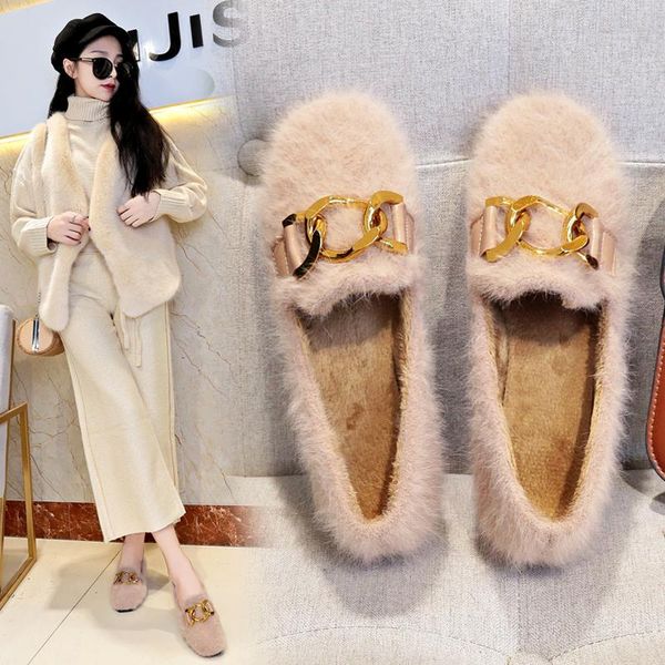 korean metal chains fur flats woman loafers ballerina winter plush shoes for women espadrilles solid warm cotton moccasins 2020, Black
korean metal chains fur flats woman loafers ballerina winter plush shoes for women espadrilles solid warm cotton moccasins 2020, Black