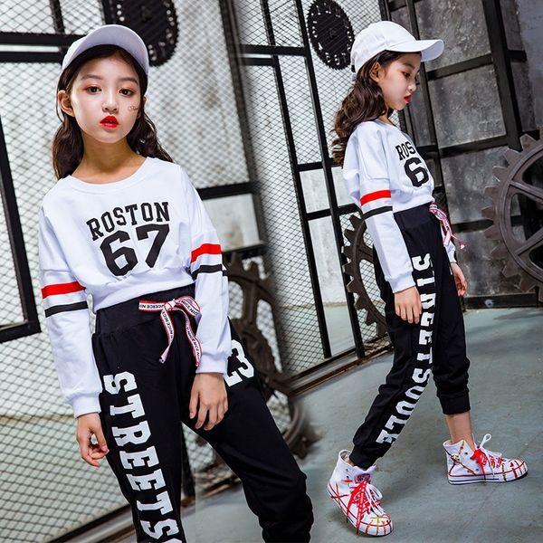 kids girls ballroom jazz hip hop dance competition costume crop and pants for teen girl dancing clothes children tracksuit y200325, White
kids girls ballroom jazz hip hop dance competition costume crop and pants for teen girl dancing clothes children tracksuit y200325, White