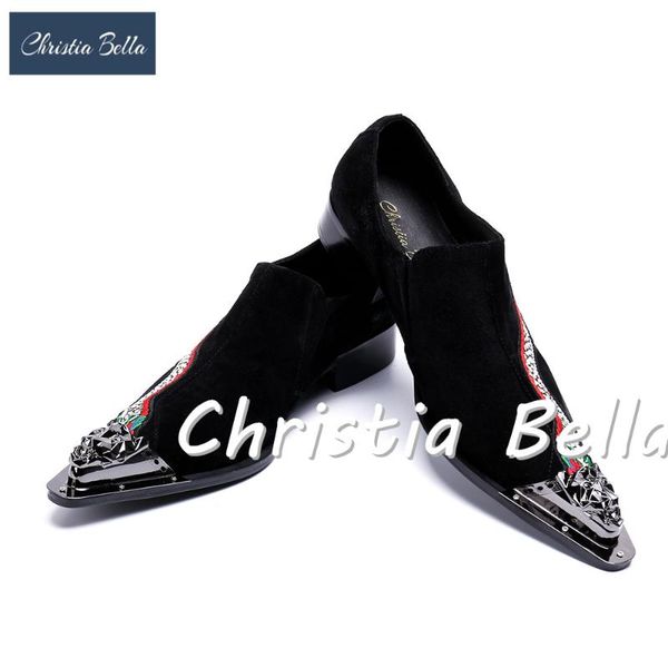 christia bella men's fashion metal pointed toe casual shoes black leather chaussure homme embroidery lizard oxford shoes men
christia bella men's fashion metal pointed toe casual shoes black leather chaussure homme embroidery lizard oxford shoes men