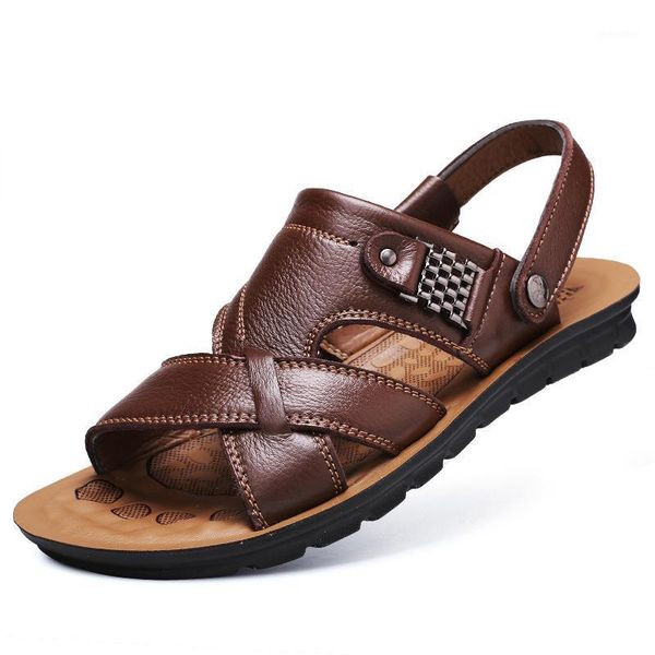 men cow genuine leather sandals summer classic shoes slippers soft roman comfortable walking outdoor beach footwear big size1, Black
men cow genuine leather sandals summer classic shoes slippers soft roman comfortable walking outdoor beach footwear big size1, Black