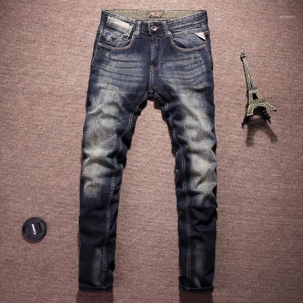 fashion classical jeans men vintage designer cotton denim pants slim fit retro washed ripped jeans for men trousers1, Blue
fashion classical jeans men vintage designer cotton denim pants slim fit retro washed ripped jeans for men trousers1, Blue