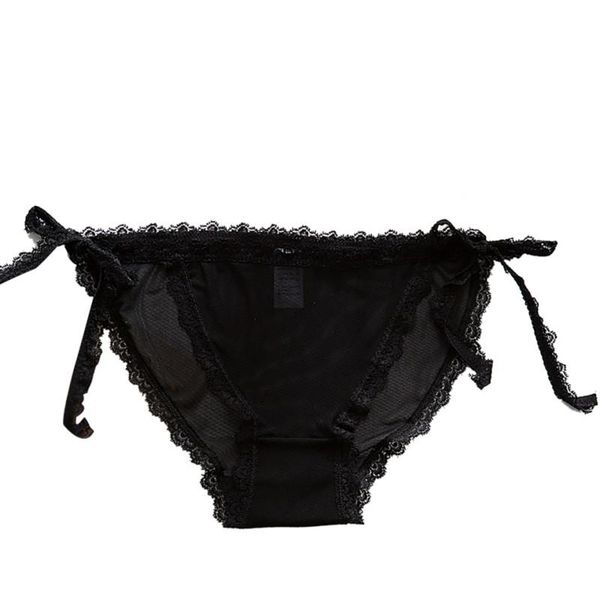 women's panties lace decoration lace-up slim transparent charming solid color briefs, Black;pink
women's panties lace decoration lace-up slim transparent charming solid color briefs, Black;pink