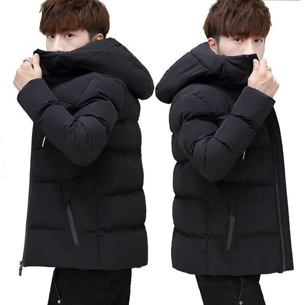 down thiened winter students new korean men's coat 2019 trend cotton padded clothes, Black
down thiened winter students new korean men's coat 2019 trend cotton padded clothes, Black