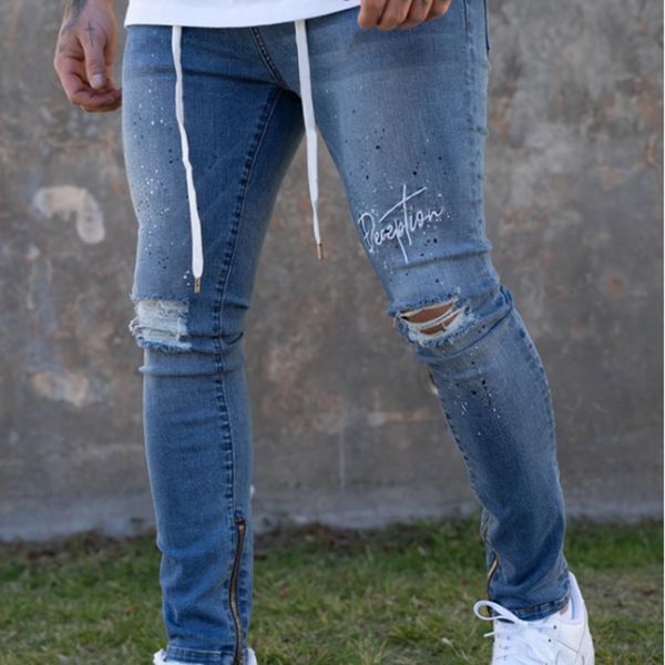 llwok 2020 printed men's hip hop high-end paint and jeans men's fit hole pants tight slim slim fit jeans 7h0br, Blue
llwok 2020 printed men's hip hop high-end paint and jeans men's fit hole pants tight slim slim fit jeans 7h0br, Blue