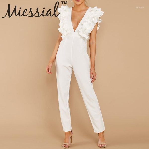miessial white ruffles v neck jumpsuit female autumn party elegant romper women backless bodycon winter club jumpsuit1, Black;white
miessial white ruffles v neck jumpsuit female autumn party elegant romper women backless bodycon winter club jumpsuit1, Black;white