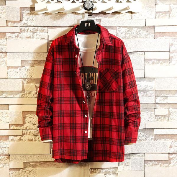 2018 early autumn new wild classic check shirt, men's lapel trend casual korean youth long-sleeved shirt s-3xl1, White;black
2018 early autumn new wild classic check shirt, men's lapel trend casual korean youth long-sleeved shirt s-3xl1, White;black