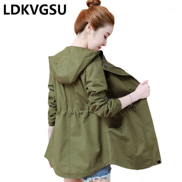 2019 spring autumn korean new loose army green large size windbreaker jacket female casual hooded tooling coat tide is15131, Tan;black
2019 spring autumn korean new loose army green large size windbreaker jacket female casual hooded tooling coat tide is15131, Tan;black
