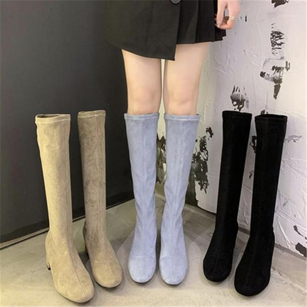 boots fashion women long spring botas female stretch flock slim shoes woman black gray beige roma knee-high1
boots fashion women long spring botas female stretch flock slim shoes woman black gray beige roma knee-high1