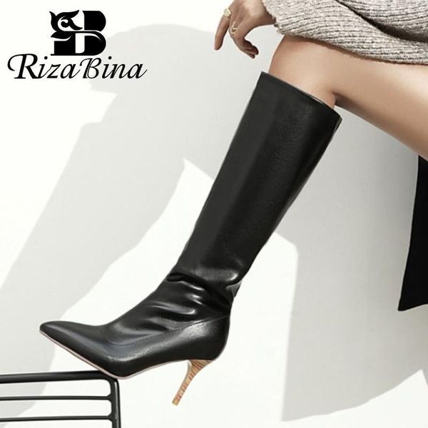 boots rizabina size 34-43 women knee pointed toe thin high heel slip on shoes warm winter fashion party footwear1, Black
boots rizabina size 34-43 women knee pointed toe thin high heel slip on shoes warm winter fashion party footwear1, Black