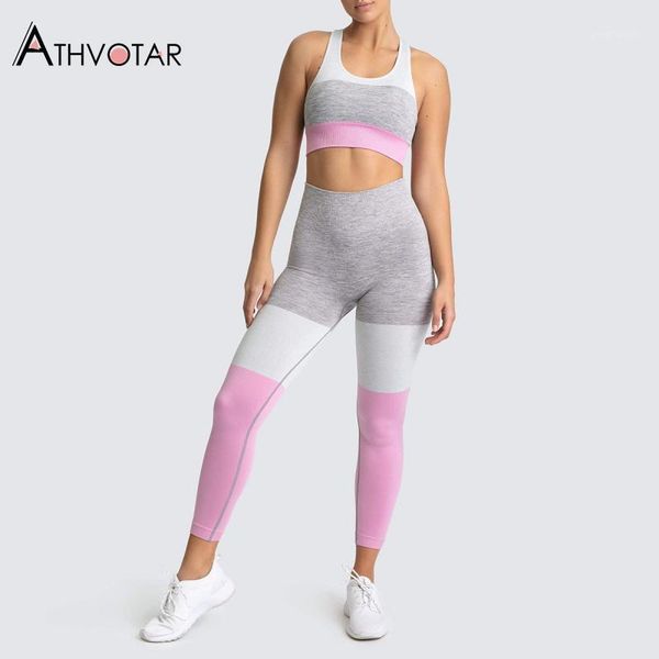 splicing fitness leggings and set knitted seamless sport suit women gym fashion running activewear set 13%spandex1, Gray
splicing fitness leggings and set knitted seamless sport suit women gym fashion running activewear set 13%spandex1, Gray