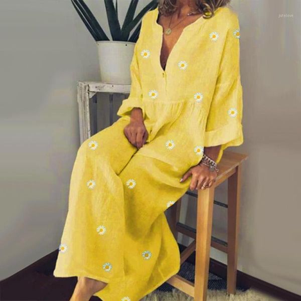 summer women fashion deep v neck long sleeve marguerite print large hem long dress female casual loose style beach dressess1, Black;gray
summer women fashion deep v neck long sleeve marguerite print large hem long dress female casual loose style beach dressess1, Black;gray