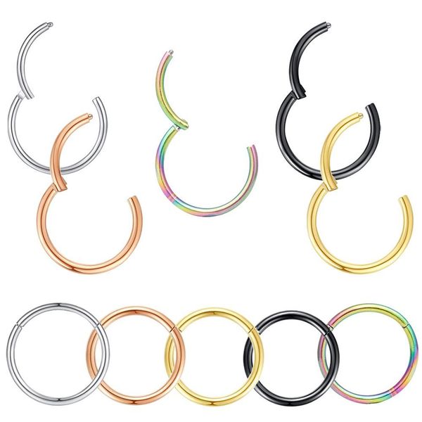 1pc 361l surgical steel 20g cartilage earrings hoop hinged septum nose rings helix tragus daith earring nipple clicker piercing q bbypla, Silver
1pc 361l surgical steel 20g cartilage earrings hoop hinged septum nose rings helix tragus daith earring nipple clicker piercing q bbypla, Silver
