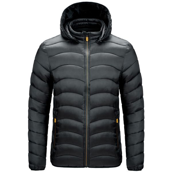 cross-border cotton-padded jacket racket cotton casual winter solid color coat youth mens clothing mens hooded cotton-padded coat, Black
cross-border cotton-padded jacket racket cotton casual winter solid color coat youth mens clothing mens hooded cotton-padded coat, Black