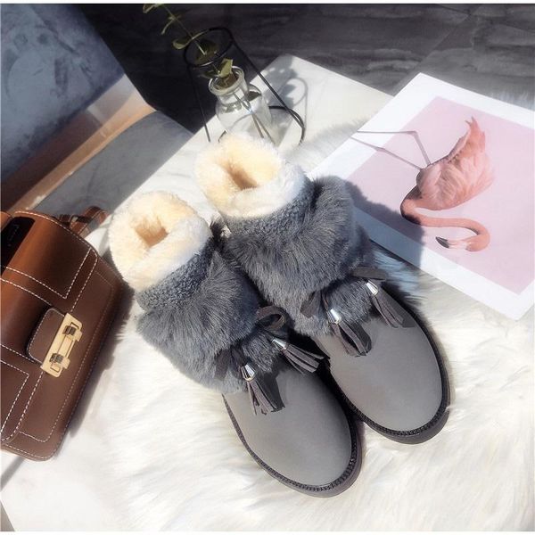 women winter snow boots ladies fashion shoes ankle boots female non slip tassle thick plush warm footwear new woman shoe hot, Black
women winter snow boots ladies fashion shoes ankle boots female non slip tassle thick plush warm footwear new woman shoe hot, Black