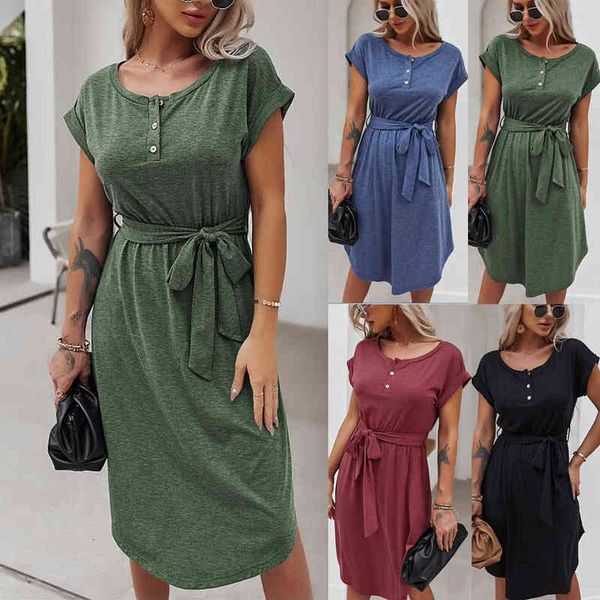 casual dresses women's dresses pure color 2022 spring and summer short sleeve knitted skirt leisure vacation style, Black;gray
casual dresses women's dresses pure color 2022 spring and summer short sleeve knitted skirt leisure vacation style, Black;gray