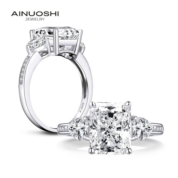 ainuoshi fashion 925 sterling silver 10x8mm big radiant cut engagement ring simulated diamond wedding 4ct bridal ring jewelry y200106, Slivery;golden
ainuoshi fashion 925 sterling silver 10x8mm big radiant cut engagement ring simulated diamond wedding 4ct bridal ring jewelry y200106, Slivery;golden