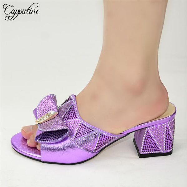 elegant lilac color evening party african women's high heel shoes with rhinestones 88-29 heel height 6.5cm, Black
elegant lilac color evening party african women's high heel shoes with rhinestones 88-29 heel height 6.5cm, Black