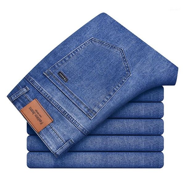 men's jeans fashion brand business classic loose straight denim trousers middle-aged four seasons plus size stretch casual pants1, Blue
men's jeans fashion brand business classic loose straight denim trousers middle-aged four seasons plus size stretch casual pants1, Blue