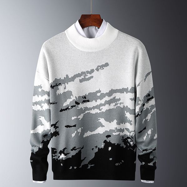 2021 new mens autumn casual slim sweaters cotton knitted long sleeve round collar male warm pullovers trendy style new lf7r, White;black
2021 new mens autumn casual slim sweaters cotton knitted long sleeve round collar male warm pullovers trendy style new lf7r, White;black
