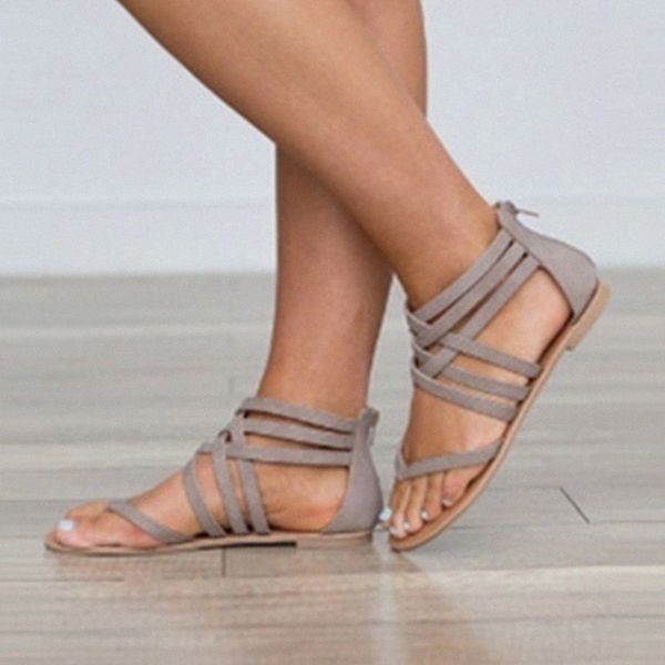 2020 summer woman rome sandals flip flops female zippers ladies cross tie shoes women solid breathable flats women's footwear #cf4g, Black
2020 summer woman rome sandals flip flops female zippers ladies cross tie shoes women solid breathable flats women's footwear #cf4g, Black