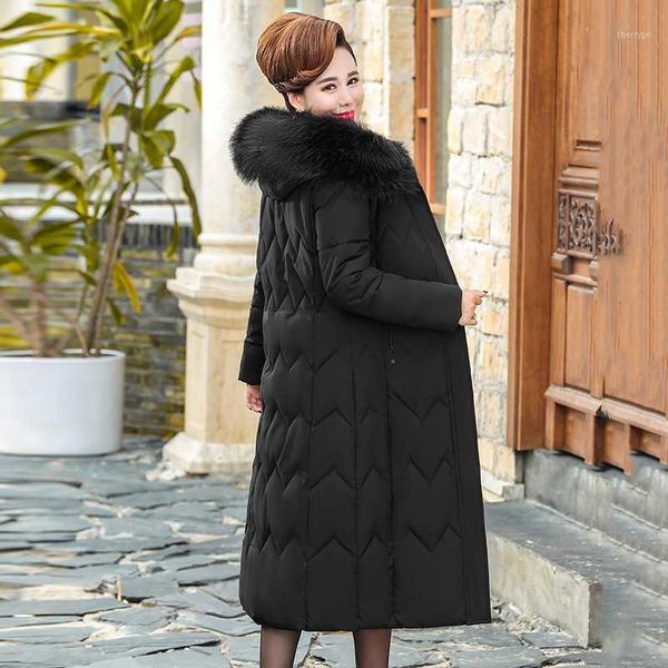 office ladies women's winter x-long jacket hooded slim cotton padded parkas plus size thick fur collar solid overcoat female1, Black
office ladies women's winter x-long jacket hooded slim cotton padded parkas plus size thick fur collar solid overcoat female1, Black