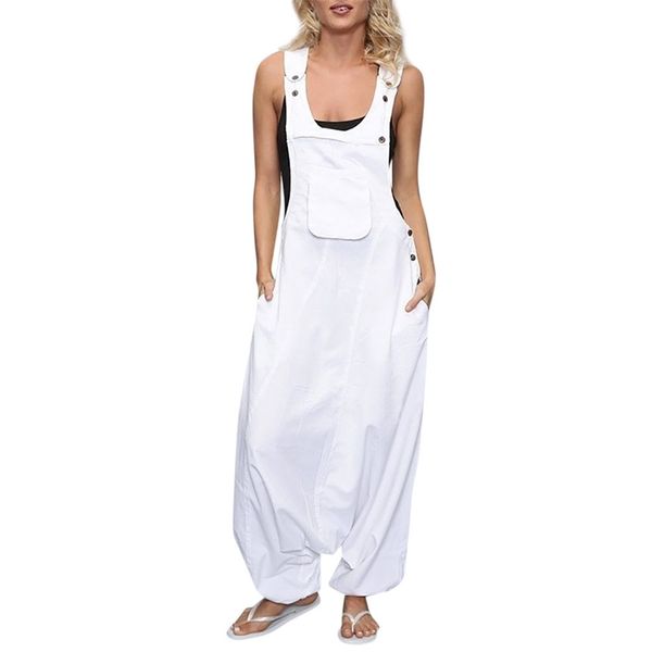 plus size s-5xl women spring summer jumpsuits casual u neck adjusted strap sleeveless backless side pockets baggy long playsuits y200422, Black;white
plus size s-5xl women spring summer jumpsuits casual u neck adjusted strap sleeveless backless side pockets baggy long playsuits y200422, Black;white