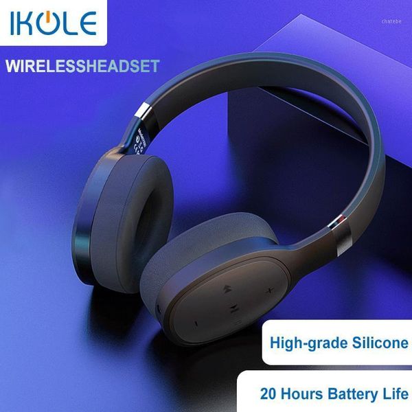ikole bluetooth 5.0 wireless headset deep bass hifi stereo sound rubber portable comfortable wearing headphone with mic earphone1
ikole bluetooth 5.0 wireless headset deep bass hifi stereo sound rubber portable comfortable wearing headphone with mic earphone1