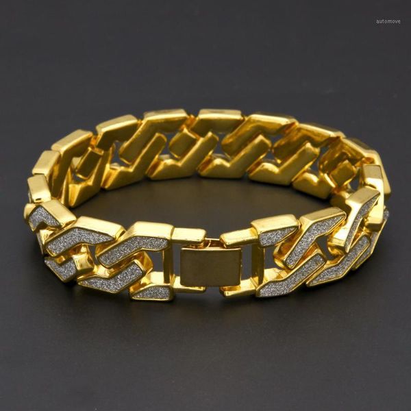 16mm miami cuban link chain men's bracelet gold silver color initial crystal rhinestone bracelet men charm hip hop jewelry gifts1, Black
16mm miami cuban link chain men's bracelet gold silver color initial crystal rhinestone bracelet men charm hip hop jewelry gifts1, Black