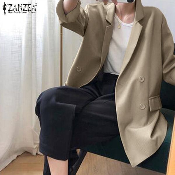 women's suits & blazers zanzea casual autumn women long sleeve lapel neck blazer jackets female thin coats outwear elegant office work, White;black
women's suits & blazers zanzea casual autumn women long sleeve lapel neck blazer jackets female thin coats outwear elegant office work, White;black