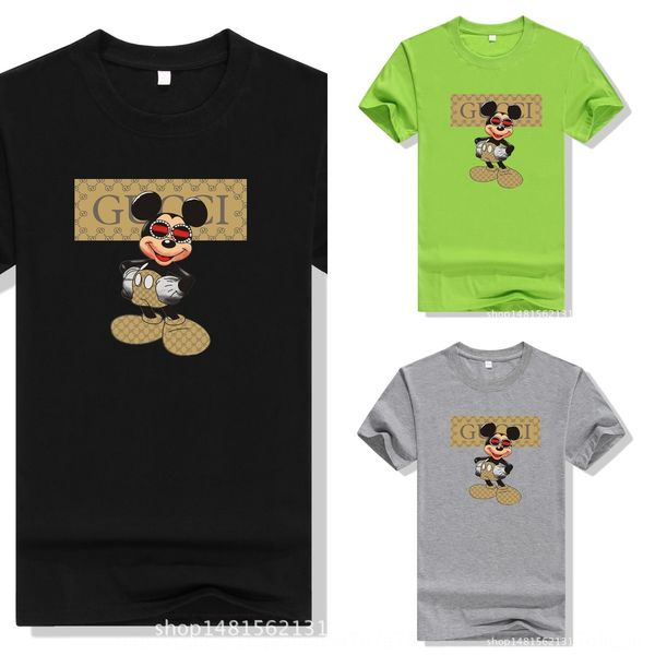 2019 summer newprinted cotton short coat women's half cartoon 2019 summer newprinted cotton short sleeve coat t-shirt t-shirt women, White
2019 summer newprinted cotton short coat women's half cartoon 2019 summer newprinted cotton short sleeve coat t-shirt t-shirt women, White