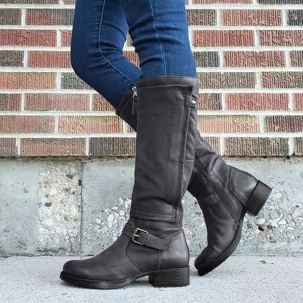 shoes woman fashion boots women zapatos de mujer fashion womens leather knee-high buckle zipper shoe cowboy low-heel knigh boot, Black
shoes woman fashion boots women zapatos de mujer fashion womens leather knee-high buckle zipper shoe cowboy low-heel knigh boot, Black