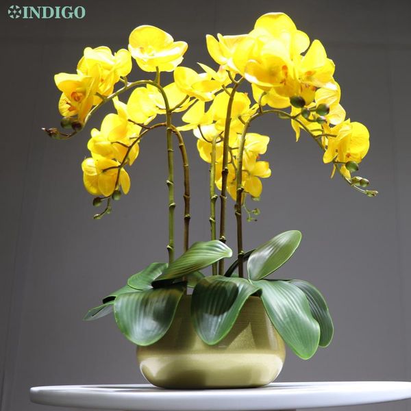 - yellow moth orchid diy flower arrangment (5pcs orchid+3pcs leaves+ pot) phalaenopsis decoration event table centerpiece decorative flowers
- yellow moth orchid diy flower arrangment (5pcs orchid+3pcs leaves+ pot) phalaenopsis decoration event table centerpiece decorative flowers