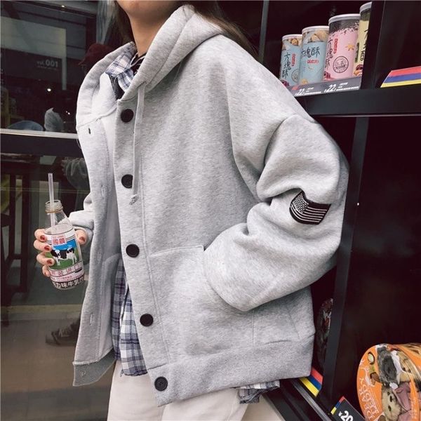 2021 autumn loose woman's hoodie new outwar fashion women's sport jacket high street sweaters 9j9k, Black;brown
2021 autumn loose woman's hoodie new outwar fashion women's sport jacket high street sweaters 9j9k, Black;brown