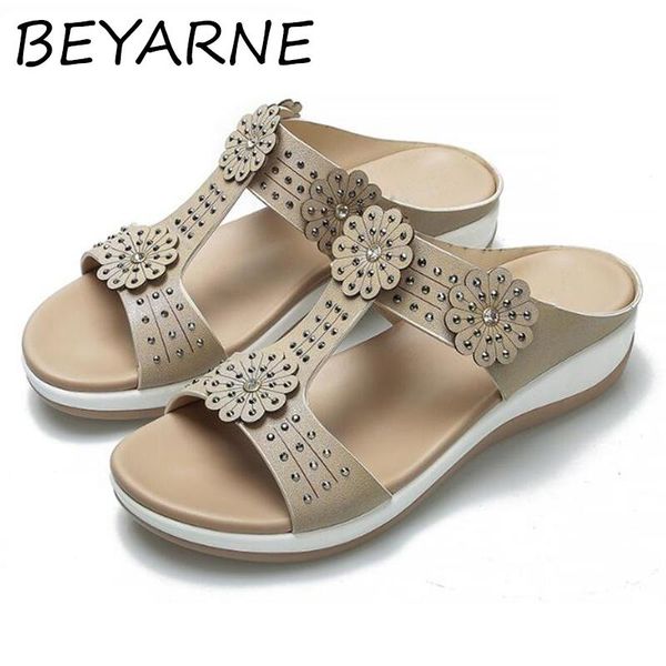 beyarne new ladies slippers flowers rhinestones women's shoes non-slip wear-resistant holiday beach shoes casual wild sandals, Black
beyarne new ladies slippers flowers rhinestones women's shoes non-slip wear-resistant holiday beach shoes casual wild sandals, Black