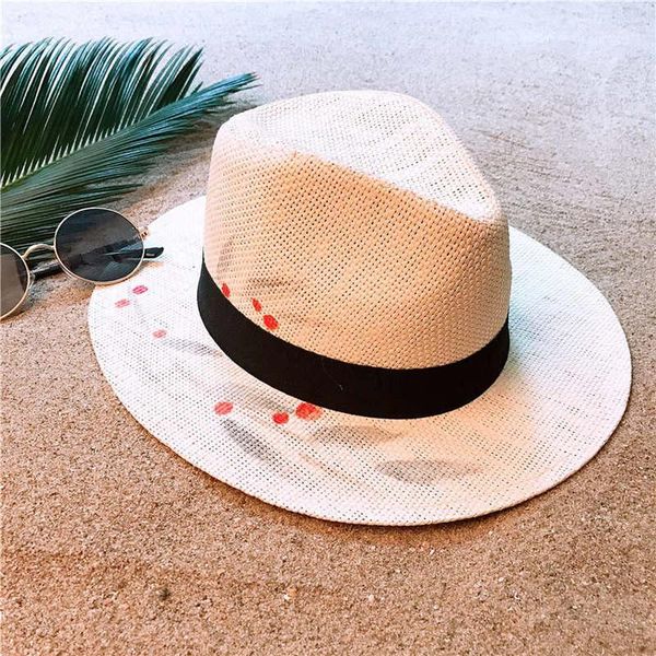 wide brim hats handmade paint sun hat fashion women summer straw beach panama elegant lady queen homburg jazz1, Blue;gray
wide brim hats handmade paint sun hat fashion women summer straw beach panama elegant lady queen homburg jazz1, Blue;gray