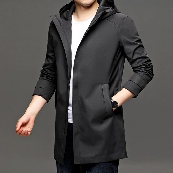 men's trench coats 2021 men coat age season windbreaker male han edition leisure long hooded jacket factory direct sale, Tan;black
men's trench coats 2021 men coat age season windbreaker male han edition leisure long hooded jacket factory direct sale, Tan;black