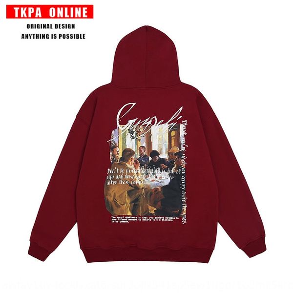 tkpa new ins net red loose plush sports sweater fashion pulloverhoodie pullover brand pullover religious printed hoodie 3x5bm, Black
tkpa new ins net red loose plush sports sweater fashion pulloverhoodie pullover brand pullover religious printed hoodie 3x5bm, Black