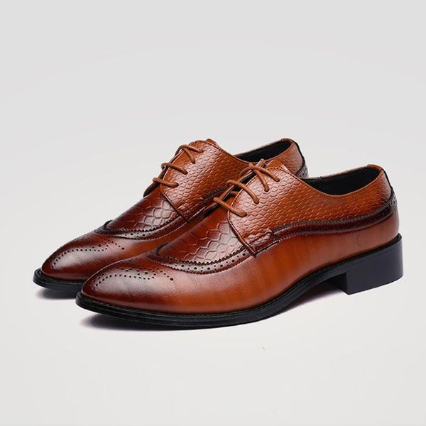 men bussiness leather shoes fashion laceup wedding dressing shoes male luxury pointed toe office formal flats man bussiness shoe, Black
men bussiness leather shoes fashion laceup wedding dressing shoes male luxury pointed toe office formal flats man bussiness shoe, Black