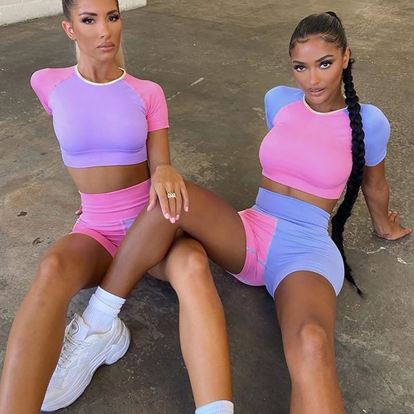 йога set цвет контрастной строчкой фитнес с короткими рукавами crop top gym шорты спортивные костюмы фитнес тренировки одежда для женщин, White;red
йога set цвет контрастной строчкой фитнес с короткими рукавами crop top gym шорты спортивные костюмы фитнес тренировки одежда для женщин, White;red