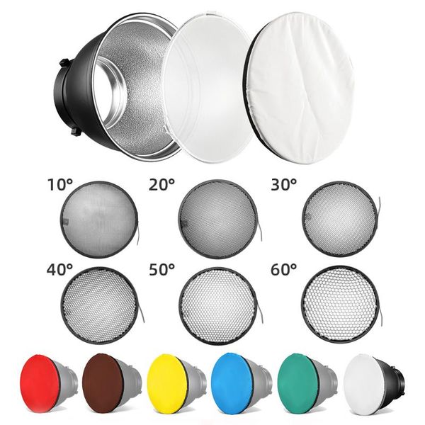 lighting & studio accessories 7" bowens mount standard reflector diffuser lamp shade dish honeycomb grid for pography flash strobe ligh
lighting & studio accessories 7" bowens mount standard reflector diffuser lamp shade dish honeycomb grid for pography flash strobe ligh