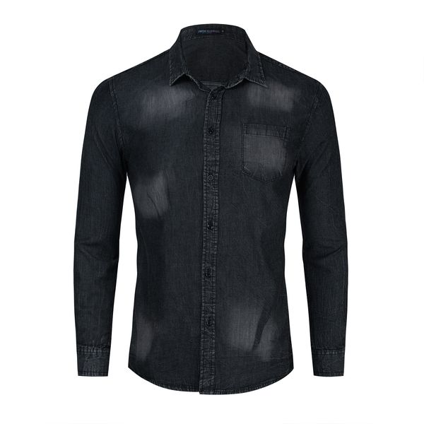 factory direct sales e-commerce city loose lapels denim shirt long sleeve solid color 244, White
factory direct sales e-commerce city loose lapels denim shirt long sleeve solid color 244, White